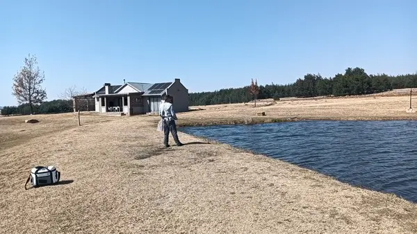Rainbow trout from a guided day at Laverpa