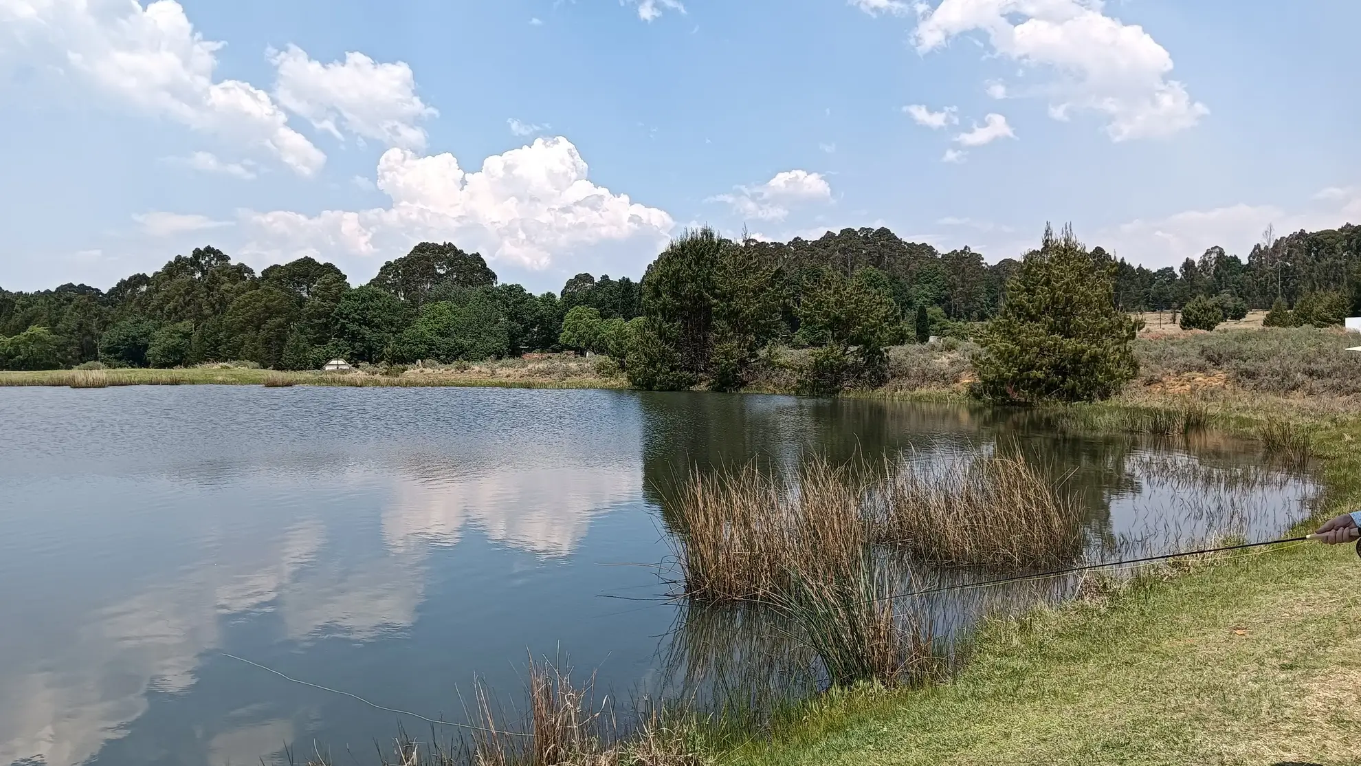 Angler fishing Laverpa Stillwaters near Dullstroom